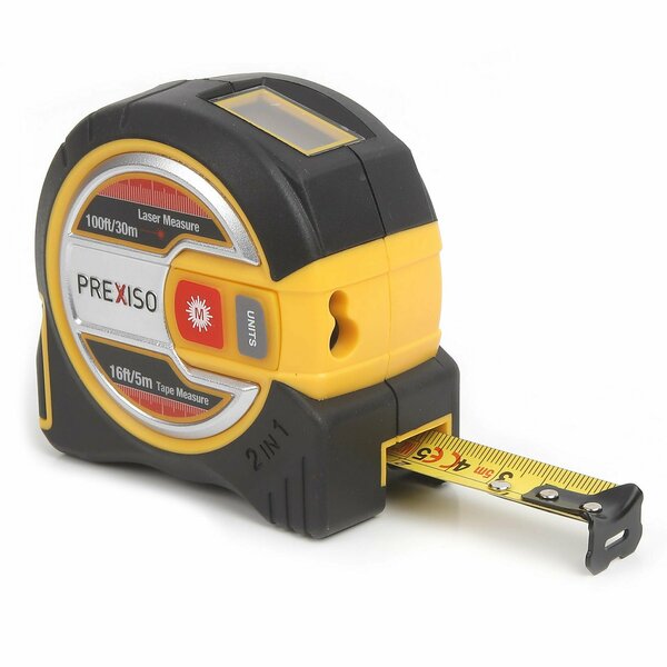 Prime-Line 2-in-1 Laser Tape, 98 ft. w/Laser, 16 ft. w/Tape, 98ft./16ft PLT30CB